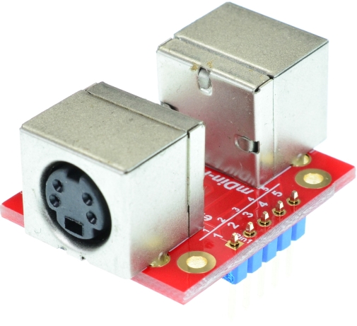 mini Din 4 Female connector Breakout Board